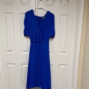 DKNY Royal Blue Midi Dress